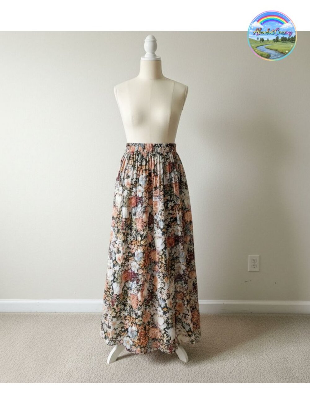Women's Pleated A-Line Midi Skirt High Waist Chiffon